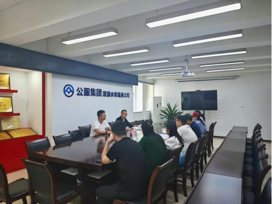 清源水務公司領導到臨港公司開展基層調研